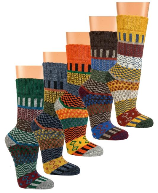 2 Paar TippTexx 24 ABS Hygge Socken mit Wolle