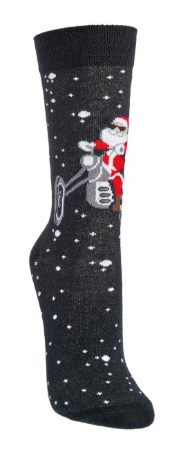 2 Paar TippTexx 24 lustige Weihnachts-Socken Rocking Christmas