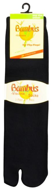 3 Paar TippTexx 24 Bambus Tabi Socken, Socken für Zehentrenner