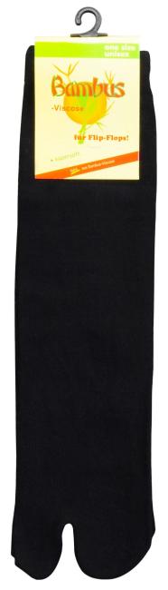3 Paar TippTexx 24 Bambus Tabi Socken, Socken für Zehentrenner