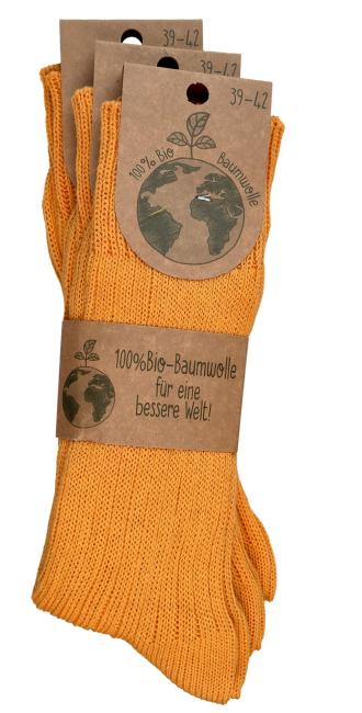 6 Paar TippTexx 24 Wellness Socken mit 100% reiner Bio-Baumwolle