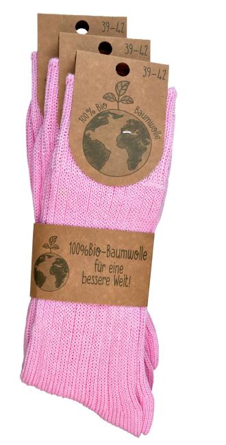 6 Paar TippTexx 24 Wellness Socken mit 100% reiner Bio-Baumwolle