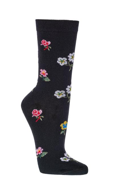 6 Paar TippTexx 24 Damensocken Streublümchen