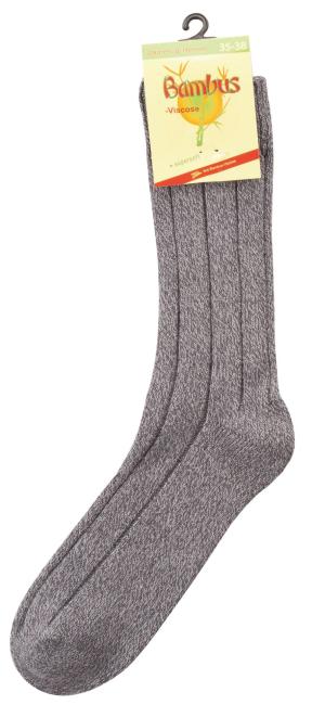 3 Paar TippTexx 24 Bambussocken mit Baumwolle, ideale Garnmischung, Ripp-Struktur