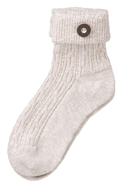 2 Paar TippTexx 24 Trachtensocken im Landhaus-Stil mit Trachtenknopf