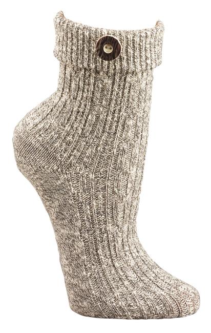 2 Paar TippTexx 24 Trachtensocken im Landhaus-Stil mit Trachtenknopf