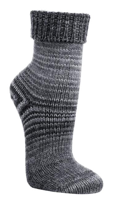 2 Paar TippTexx 24 Wollsocken im Skandinavien-Style mit Umschlag