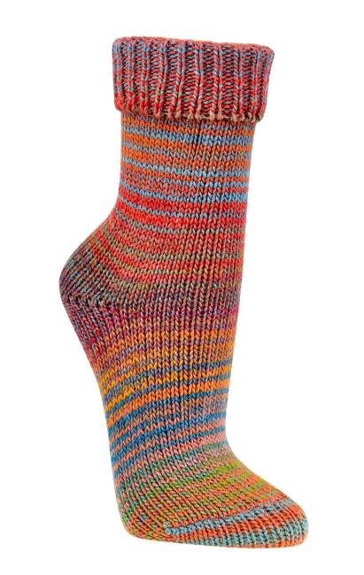 2 Paar TippTexx 24 Wollsocken im Skandinavien-Style mit Umschlag