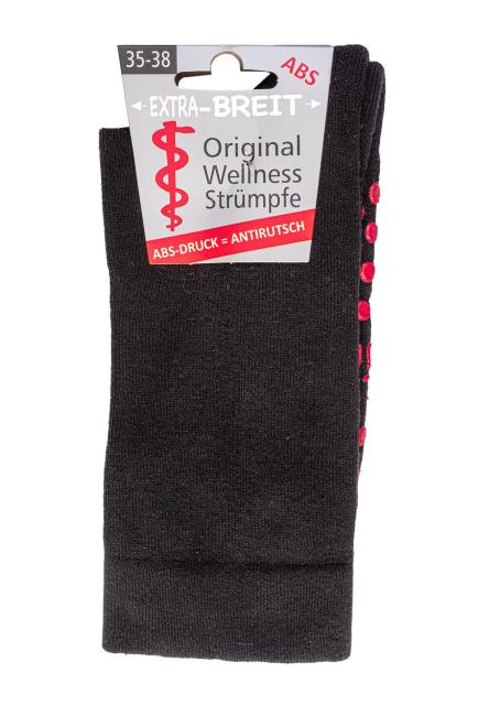 2 Paar TippTexx 24 extra-Breite ABS-Socken mit Polstersohle