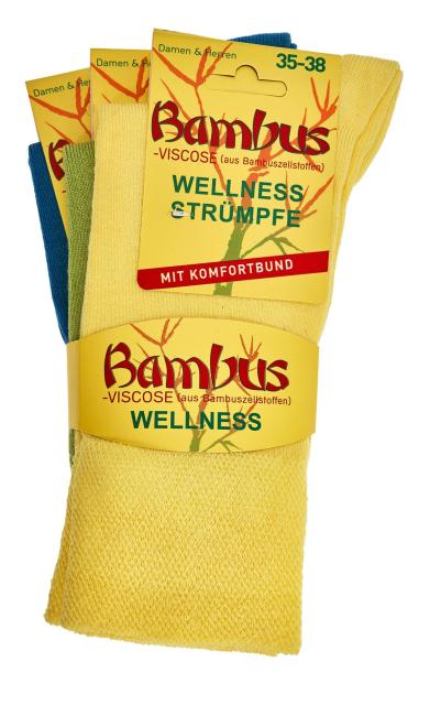 6 Paar TippTexx 24 Bambussocken in Pastellfarben