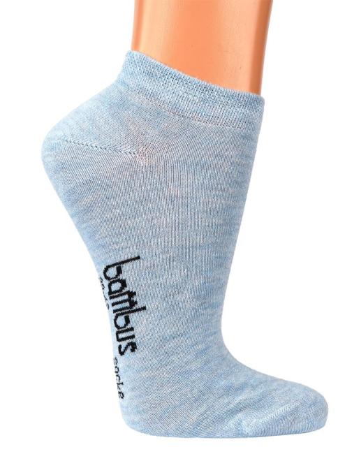 6 Paar TippTexx 24 Bambus Sneakersocken in Melange-Farben