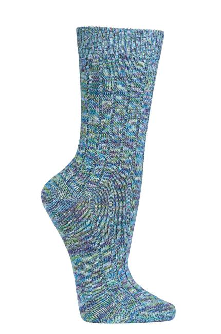6 Paar TippTexx 24 Bambussocken mit Baumwolle, Mouliné-Farben