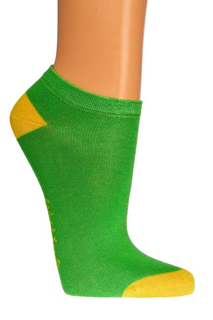 6 Paar TippTexx 24 Kinder Sneakersocken, Gute Laune Farben