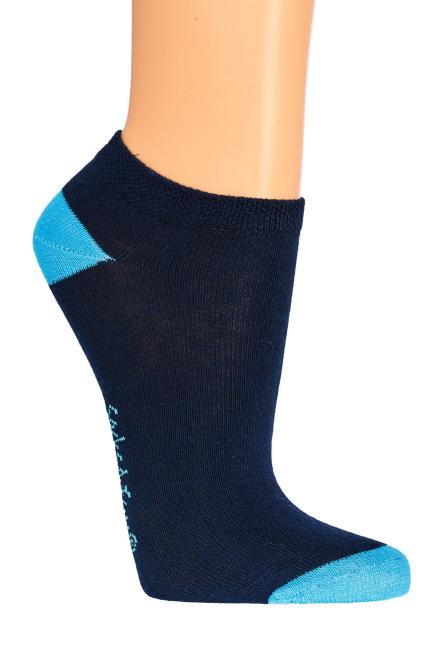 6 Paar TippTexx 24 Kinder Sneakersocken, Gute Laune Farben
