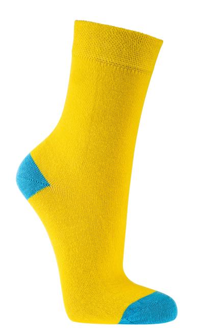 6 Paar TippTexx 24 Kinder Socken, handgekettelt, Gute Laune Farben