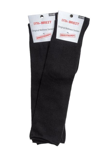 2 Paar TippTexx 24 EXTRA-BREITE Wellness-Kniestrümpfe