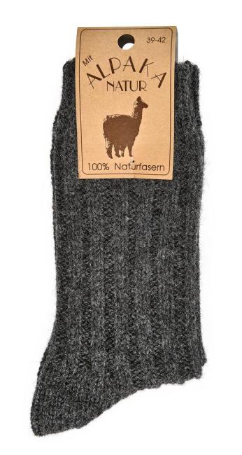 2 Paar TippTexx 24 100% Wollsocken mit Alpakawolle NATUR PUR