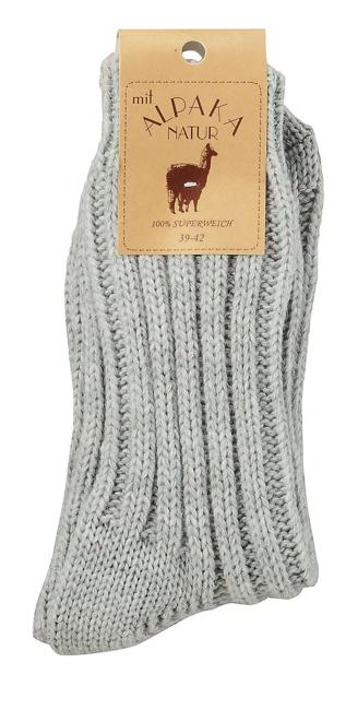 2 Paar TippTexx 24 superweiche Wollsocken mit Alpaka für Damen & Herren