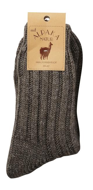 2 Paar TippTexx 24 superweiche Wollsocken mit Alpaka für Damen & Herren