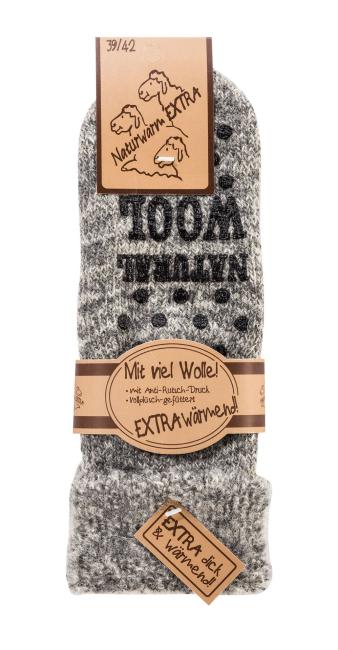2 Paar TippTexx 24 THERMO-Wollsocken mit ABS Stopper & Innenfrottee