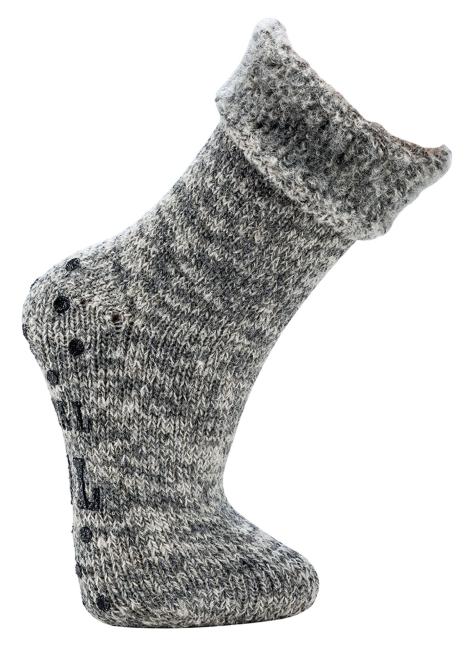 2 Paar TippTexx 24 THERMO-Wollsocken mit ABS Stopper & Innenfrottee