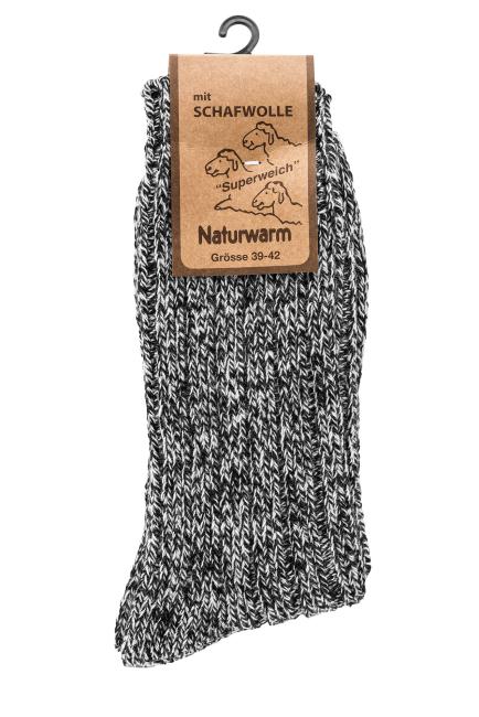 3 Paar TippTexx 24 superweiche Norwegersocken, farbig sortiert