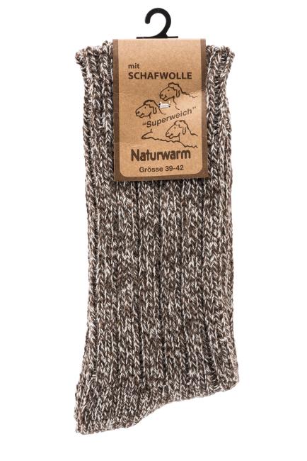 3 Paar TippTexx 24 superweiche Norwegersocken, farbig sortiert