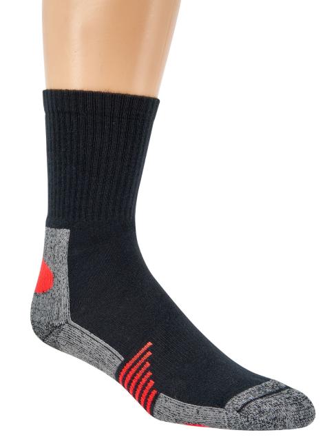 2 Paar TippTexx 24 Bambus Funktions-Sportsocken mit Neon-Highlights